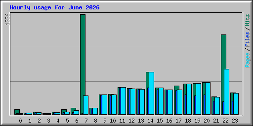 Hourly usage for June 2026